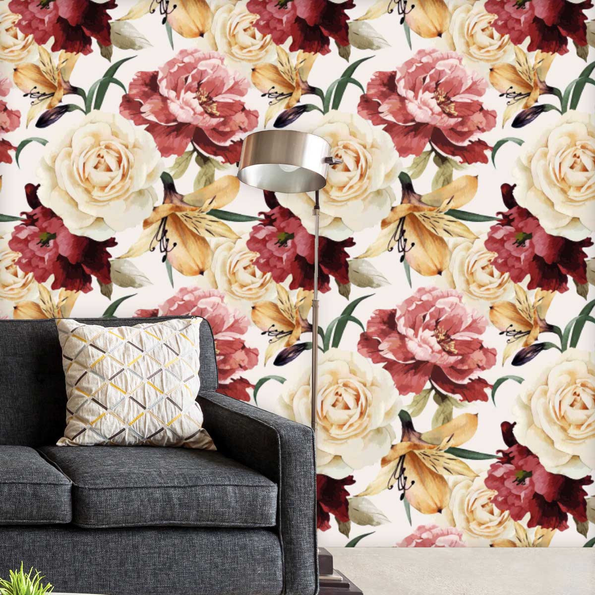 The Expert - Edy Wallpaper - Rose, 2'x12' Roll