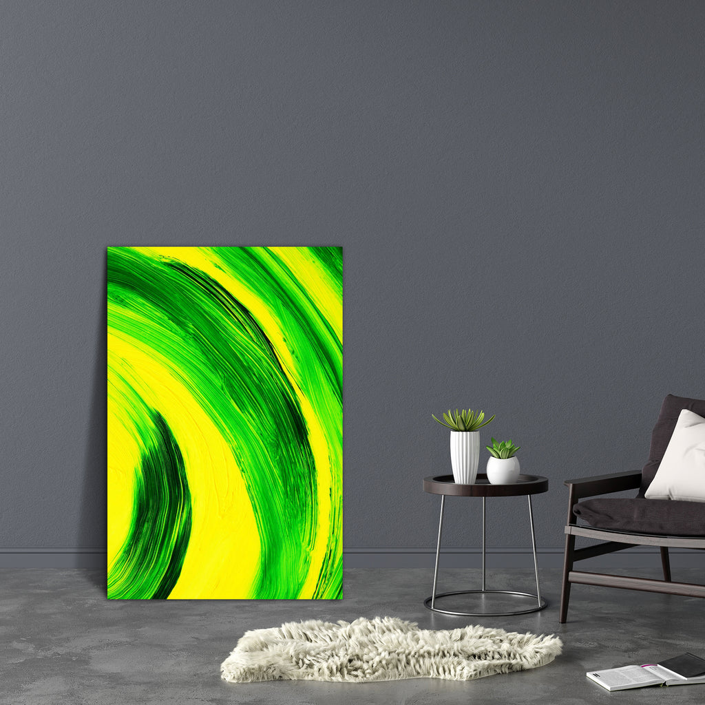 Abstract Curves Canvas Painting Synthetic Frame-Paintings MDF Framing-AFF_FR-IC 5000067 IC 5000067, Abstract Expressionism, Abstracts, Art and Paintings, Brush Stroke, Geometric Abstraction, Paintings, Semi Abstract, abstract, curves, canvas, painting, synthetic, frame, abstraction, acrylic, art, artistic, background, bright, brush, stroke, cheerful, circular, colors, colours, creative, creativity, curve, curvy, green, hand, painted, lines, oil, paint, paintbrush, positive, shape, simple, strokes, texture, 