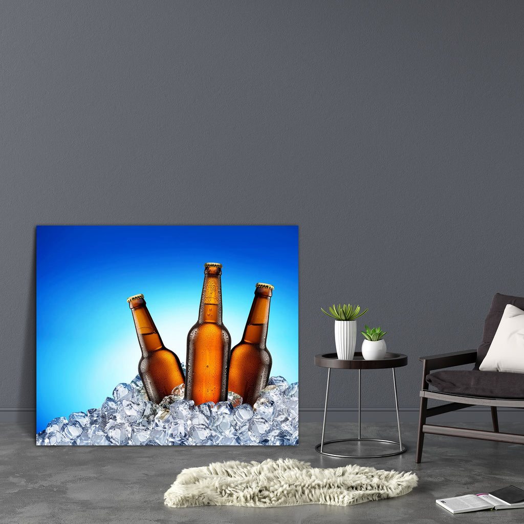 Beer Bottles D1 Canvas Painting Synthetic Frame-Paintings MDF Framing-AFF_FR-IC 5000248 IC 5000248, Beverage, Cuisine, Food, Food and Beverage, Food and Drink, Parents, beer, bottles, d1, canvas, painting, synthetic, frame, bottle, ice, cubes, cold, cube, of, alcohol, ale, bar, blue, brown, bubbles, close, closeup, condensation, cool, drink, frosty, froth, full, gold, golden, group, isolated, lager, life, light, liquid, moisture, object, paths, pitcher, pub, refreshment, restaurant, still, three, transparen