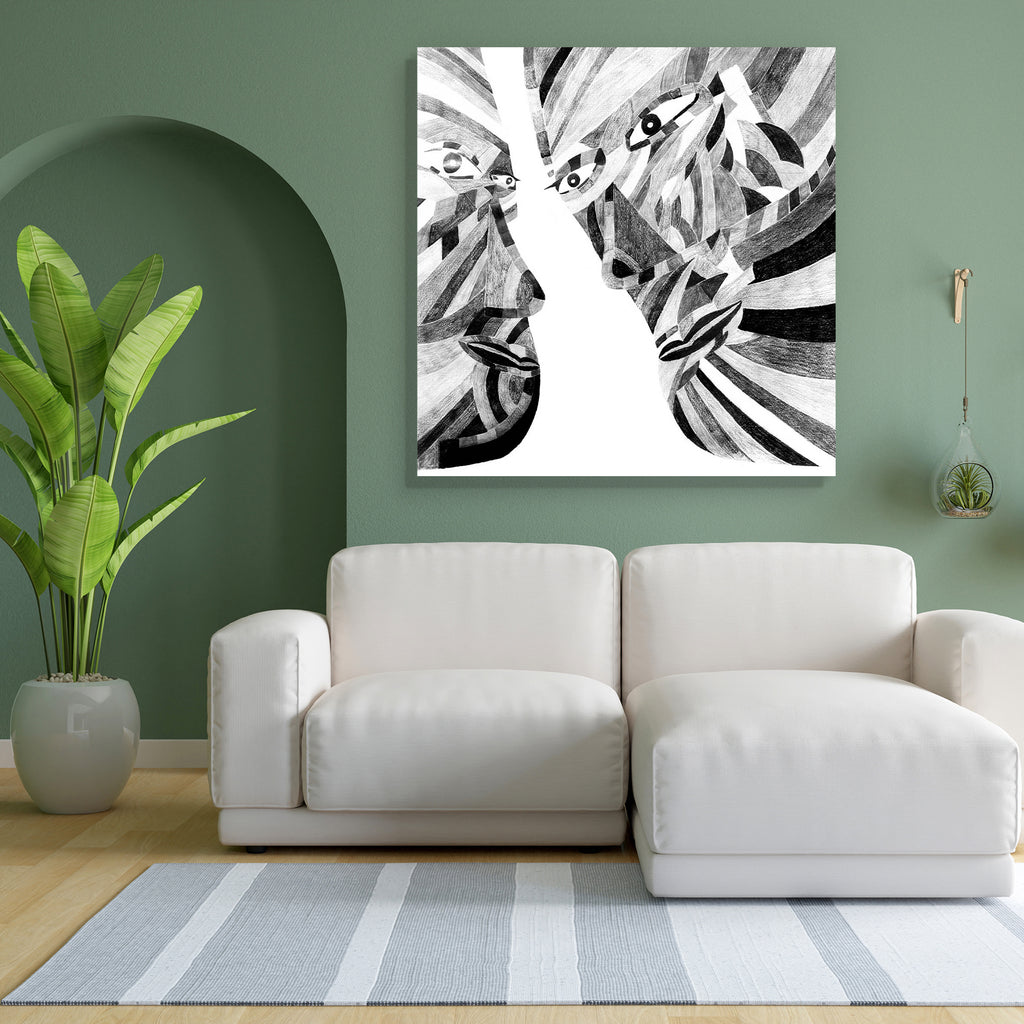 Abstract Art D6 Canvas Painting Synthetic Frame-Paintings MDF Framing-AFF_FR-IC 5000601 IC 5000601, Abstract Expressionism, Abstracts, Art and Paintings, Black and White, Decorative, Drawing, Paintings, Patterns, Semi Abstract, Signs, Signs and Symbols, White, abstract, art, d6, canvas, painting, synthetic, frame, acrylic, artist, artistic, background, beautiful, blue, brush, color, craft, design, detail, gold, green, media, oil, original, palette, paper, pattern, pencil, pink, red, reflection, scenery, sha