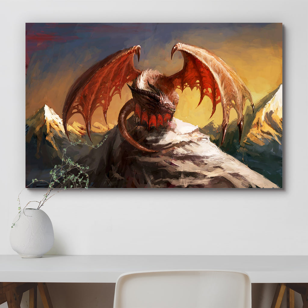 Dragon D1 Canvas Painting Synthetic Frame-Paintings MDF Framing-AFF_FR-IC 5000753 IC 5000753, Ancient, Animals, Art and Paintings, Drawing, Fantasy, Illustrations, Medieval, Mountains, Vintage, dragon, d1, canvas, painting, synthetic, frame, dragons, art, fire, wings, monster, animal, big, breath, breathing, colorful, creature, danger, destruction, drawings, evil, fairytale, fantastic, fear, fearful, fictional, flight, illustration, imagination, large, legend, mythology, old, quick, reptile, story, strong, 