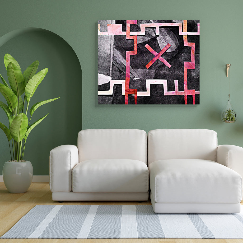 Abstract D23 Canvas Painting Synthetic Frame-Paintings MDF Framing-AFF_FR-IC 5000839 IC 5000839, Abstract Expressionism, Abstracts, Art and Paintings, Black, Black and White, Collages, Grid Art, Paintings, Semi Abstract, Signs, Signs and Symbols, Splatter, Triangles, abstract, d23, canvas, painting, synthetic, frame, amoeba, art, artistic, background, blue, cage, center, closeup, collage, color, colorful, composition, contrast, creative, cyan, dab, design, detail, details, dirty, expressionist, expressive, 