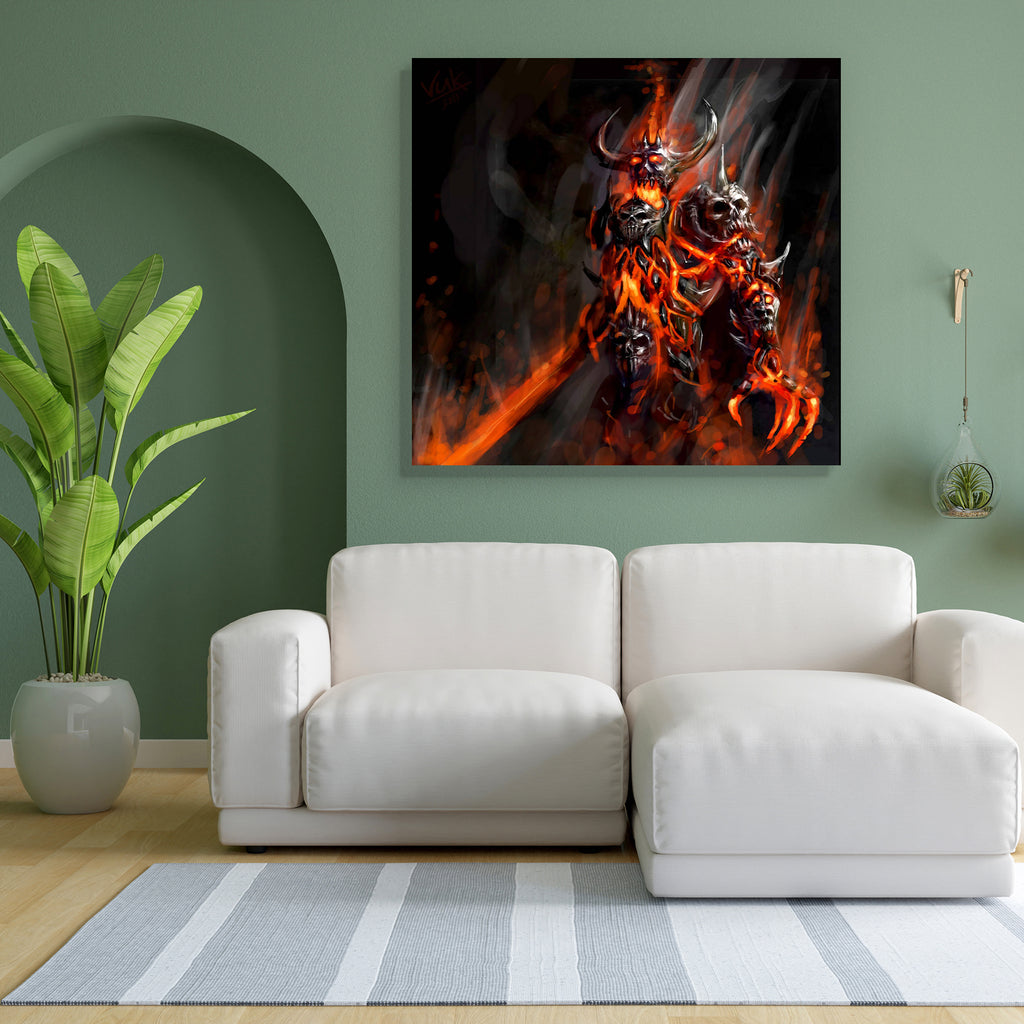 Apocalyptic Flaming Doom Canvas Painting Synthetic Frame-Paintings MDF Framing-AFF_FR-IC 5000850 IC 5000850, Art and Paintings, Paintings, Religion, Religious, apocalyptic, flaming, doom, canvas, painting, synthetic, frame, devil, demon, hell, satan, demons, lucifer, underworld, evil, afterlife, anger, angry, art, bad, bonfire, burnt, cooking, demonic, desire, diabolic, ember, energy, fiery, heat, horns, hot, imaginary, inferno, melt, myth, mythology, poster, rage, red, spirit, stare, wallpaper, wrath, artz