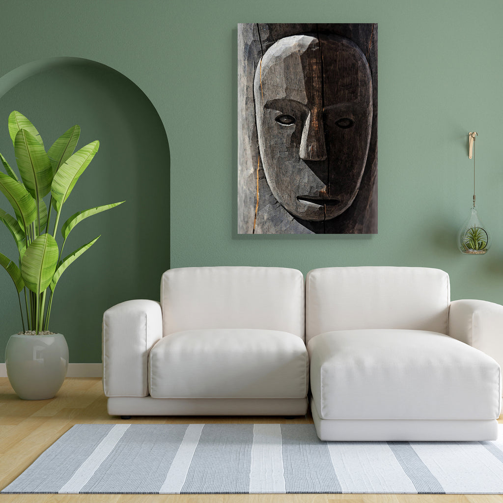 African Tribal Mask Canvas Painting Synthetic Frame-Paintings MDF Framing-AFF_FR-IC 5000883 IC 5000883, African, Ancient, Art and Paintings, Black, Black and White, Cities, City Views, Culture, Ethnic, Historical, Medieval, Religion, Religious, Signs, Signs and Symbols, Spiritual, Symbols, Traditional, Tribal, Vintage, Wooden, World Culture, mask, canvas, painting, synthetic, frame, africa, antique, art, artifact, artistic, authentic, background, carved, collection, cult, dark, decoration, design, ethnicity