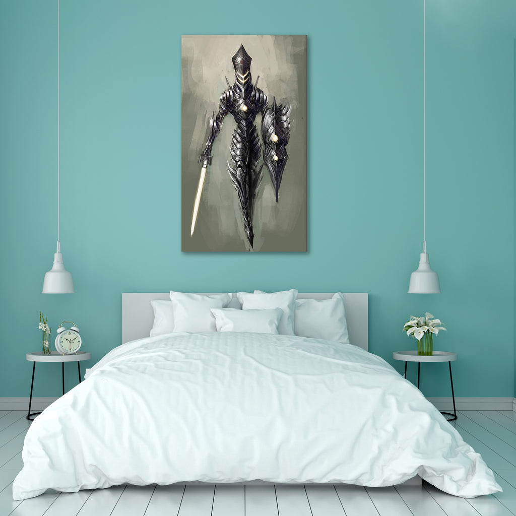 Bionic Cybernetics Alien Worior D1 Canvas Painting Synthetic Frame-Paintings MDF Framing-AFF_FR-IC 5000894 IC 5000894, Art and Paintings, Black and White, Futurism, Illustrations, Science Fiction, White, Metallic, bionic, cybernetics, alien, worior, d1, canvas, painting, synthetic, frame, cyborg, science, fiction, sci, fi, android, art, artificial, cable, concept, cyber, future, futuristic, illustration, isolated, lights, looking, machine, machinery, mechanical, metal, robot, robotic, scifi, technology, vir