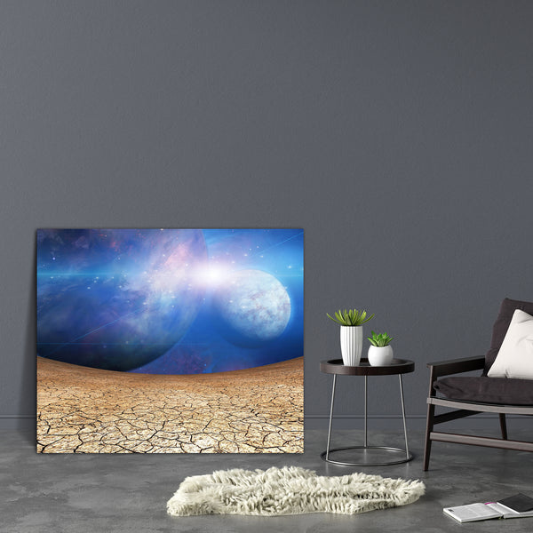 Planets & Cracked Earth D1 Canvas Painting Synthetic Frame-Paintings MDF Framing-AFF_FR-IC 5000951 IC 5000951, Astronomy, Automobiles, Cosmology, Fantasy, Futurism, God Ram, Hinduism, Illustrations, Landscapes, Nature, Panorama, Scenic, Science Fiction, Space, Stars, Transportation, Travel, Vehicles, planets, cracked, earth, d1, canvas, painting, for, bedroom, living, room, engineered, wood, frame, alien, arid, background, barren, beautiful, blue, cloud, cosmos, creativity, desert, desolate, desolation, dis