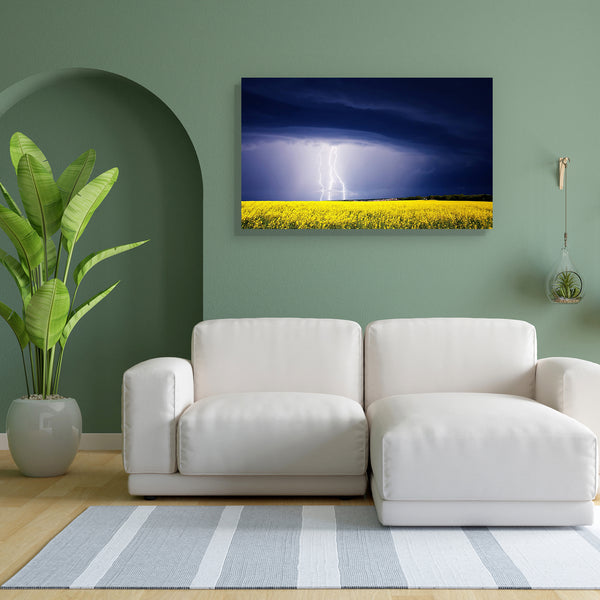 Summer Storm D1 Canvas Painting Synthetic Frame-Paintings MDF Framing-AFF_FR-IC 5001023 IC 5001023, Botanical, Cities, City Views, Culture, Ethnic, Floral, Flowers, Landscapes, Nature, Religion, Religious, Rural, Scenic, Seasons, Traditional, Tribal, World Culture, summer, storm, d1, canvas, painting, for, bedroom, living, room, engineered, wood, frame, agriculture, background, beautiful, bolt, bright, cataclysm, climate, cloud, cornfield, countryside, danger, dazzle, dramatic, ecology, electricity, energy,