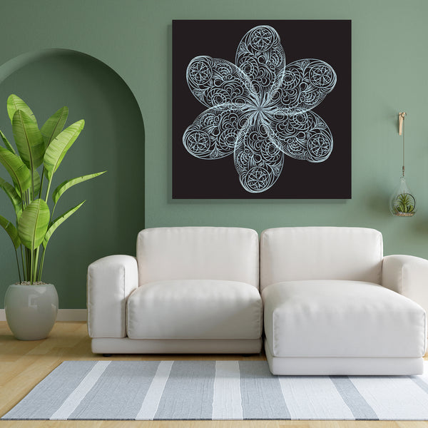 Isolated Flower Canvas Painting Synthetic Frame-Paintings MDF Framing-AFF_FR-IC 5001036 IC 5001036, Abstract Expressionism, Abstracts, Art and Paintings, Black and White, Botanical, Christianity, Decorative, Fantasy, Festivals, Festivals and Occasions, Festive, Floral, Flowers, Holidays, Icons, Illustrations, Nature, Paintings, Patterns, Seasons, Semi Abstract, Signs, Signs and Symbols, Stars, White, isolated, flower, canvas, painting, for, bedroom, living, room, engineered, wood, frame, fractal, tatoo, abs