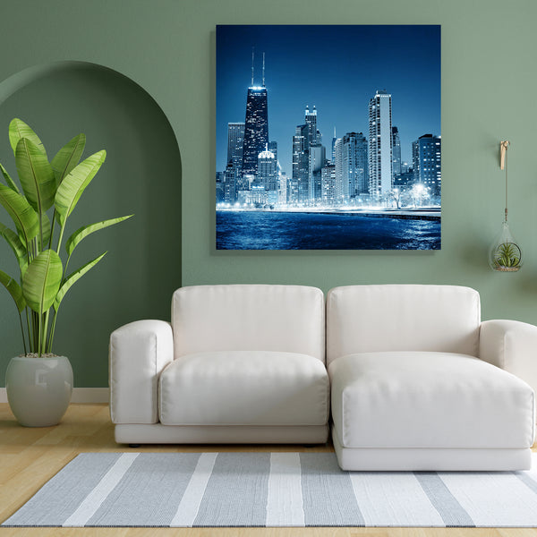 Chicago, USA Canvas Painting Synthetic Frame-Paintings MDF Framing-AFF_FR-IC 5001098 IC 5001098, American, Architecture, Business, Cities, City Views, Landmarks, Modern Art, Places, Skylines, Urban, chicago, usa, canvas, painting, for, bedroom, living, room, engineered, wood, frame, skyline, banking, blue, built, city, cityscape, commercial, concept, corporate, dark, district, downtown, dramatic, dusk, economy, estate, exterior, famous, finance, glamour, idea, illinois, job, lack, lake, landmark, lifestyle,