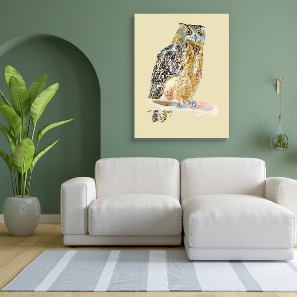 Watercolor Bird Owl Canvas Painting Synthetic Frame-Paintings MDF Framing-AFF_FR-IC 5001149 IC 5001149, Animals, Art and Paintings, Birds, Calligraphy, Culture, Digital, Digital Art, Drawing, Ethnic, Graphic, Illustrations, Nature, Paintings, Realism, Rural, Scenic, Signs, Signs and Symbols, Sketches, Traditional, Tribal, Watercolour, Wildlife, World Culture, watercolor, bird, owl, canvas, painting, for, bedroom, living, room, engineered, wood, frame, owls, agriculture, animal, art, artist, artistic, artwor