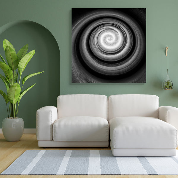 Abstract Artwork D45 Canvas Painting Synthetic Frame-Paintings MDF Framing-AFF_FR-IC 5001212 IC 5001212, Abstract Expressionism, Abstracts, Art and Paintings, Black, Black and White, Circle, Conceptual, Digital, Digital Art, Graphic, Illustrations, Modern Art, Semi Abstract, Signs, Signs and Symbols, Space, White, abstract, artwork, d45, canvas, painting, for, bedroom, living, room, engineered, wood, frame, art, backdrop, background, circular, concept, curl, curve, dark, design, fancy, fantastic, flowing, g