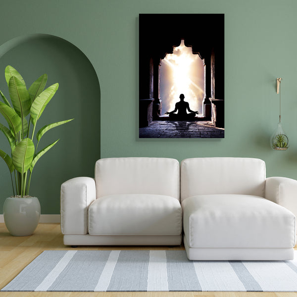 Yoga Meditation In Lotus Pose D1 Canvas Painting Synthetic Frame-Paintings MDF Framing-AFF_FR-IC 5001229 IC 5001229, Automobiles, Buddhism, Calligraphy, Health, Indian, Nature, Religion, Religious, Scenic, Space, Spiritual, Sports, Sunsets, Text, Transportation, Travel, Vehicles, yoga, meditation, in, lotus, pose, d1, canvas, painting, for, bedroom, living, room, engineered, wood, frame, chakra, india, inner, peace, arch, asana, bizarre, calm, class, clouds, concentration, connection, energy, exercise, fitn