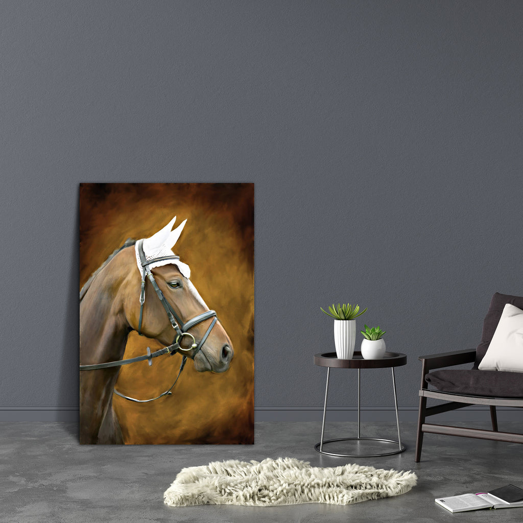 Horse D1 Canvas Painting Synthetic Frame-Paintings MDF Framing-AFF_FR-IC 5001252 IC 5001252, Animals, Art and Paintings, Individuals, Paintings, Portraits, Rural, horse, d1, canvas, painting, synthetic, frame, animal, brown, brushed, farm, head, indoor, oil, picture, portrait, stylized, artzfolio, wall decor for living room, wall frames for living room, frames for living room, wall art, canvas painting, wall frame, scenery, panting, paintings for living room, framed wall art, wall painting, scenery painting