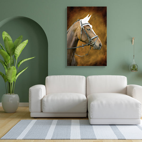 Horse D1 Canvas Painting Synthetic Frame-Paintings MDF Framing-AFF_FR-IC 5001252 IC 5001252, Animals, Art and Paintings, Individuals, Paintings, Portraits, Rural, horse, d1, canvas, painting, for, bedroom, living, room, engineered, wood, frame, animal, brown, brushed, farm, head, indoor, oil, picture, portrait, stylized, artzfolio, wall decor for living room, wall frames for living room, frames for living room, wall art, canvas painting, wall frame, scenery, panting, paintings for living room, framed wall a