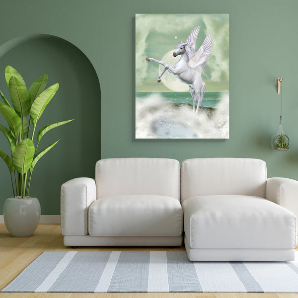 Unicorn In The Ocean D1 Canvas Painting Synthetic Frame-Paintings MDF Framing-AFF_FR-IC 5001312 IC 5001312, Animals, Art and Paintings, Baby, Children, Digital, Digital Art, Fantasy, Graphic, Kids, Landscapes, Nature, Scenic, Stars, unicorn, in, the, ocean, d1, canvas, painting, for, bedroom, living, room, engineered, wood, frame, pegasus, amazing, angel, angels, animal, art, backdrops, background, beautiful, bright, castle, clouds, creature, dream, dreams, dreamy, elegant, exploration, fae, fairy, fairytal