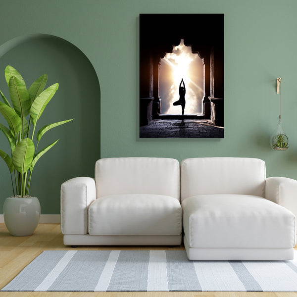 Yoga Vrikshasana Tree Pose By Man Canvas Painting Synthetic Frame-Paintings MDF Framing-AFF_FR-IC 5001338 IC 5001338, Automobiles, Calligraphy, Health, Indian, Nature, Religion, Religious, Scenic, Space, Spiritual, Sports, Sunsets, Text, Transportation, Travel, Vehicles, yoga, vrikshasana, tree, pose, by, man, canvas, painting, for, bedroom, living, room, engineered, wood, frame, india, silhouette, meditation, inner, peace, gate, poses, arch, asana, bizarre, calm, class, concentration, connection, energy, e