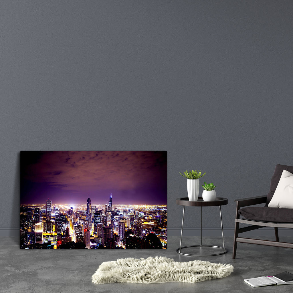 City Downtown Canvas Painting Synthetic Frame-Paintings MDF Framing-AFF_FR-IC 5001375 IC 5001375, American, Architecture, Astronomy, Business, Cities, City Views, Cosmology, Fantasy, God Ram, Hinduism, Landmarks, Landscapes, Panorama, Places, Scenic, Skylines, Space, Stars, Urban, city, downtown, canvas, painting, synthetic, frame, chicago, skyline, aerial, america, background, blue, buildings, cityscape, clouds, commercial, concept, dark, dusk, evening, exterior, famous, galaxy, high, landmark, landscape, 