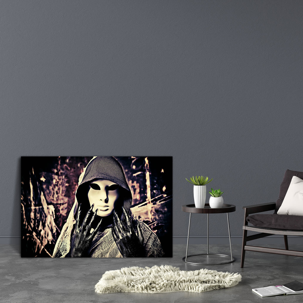 Halloween Horror D3 Canvas Painting Synthetic Frame-Paintings MDF Framing-AFF_FR-IC 5001390 IC 5001390, Art and Paintings, Black, Black and White, Fantasy, Gothic, Holidays, People, halloween, horror, d3, canvas, painting, synthetic, frame, abandoned, art, cape, cemetery, claws, clothes, costume, cruel, danger, dangerous, dark, dead, death, demon, devil, evil, eyes, face, faceless, fear, female, ghost, gloomy, hell, holiday, house, indoor, mask, mystery, night, nightmare, old, person, robe, satanic, scary, 