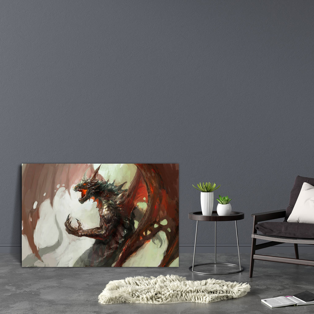 Dragon D2 Canvas Painting Synthetic Frame-Paintings MDF Framing-AFF_FR-IC 5001408 IC 5001408, Ancient, Animals, Art and Paintings, Drawing, Fantasy, Illustrations, Medieval, Vintage, dragon, d2, canvas, painting, synthetic, frame, dragons, warrior, art, animal, big, breath, breathing, colorful, creature, danger, destruction, drawings, evil, fairytale, fantastic, fear, fearful, fictional, fire, flight, illustration, imagination, large, legend, monster, mythology, old, quick, reptile, story, strong, tales, wa