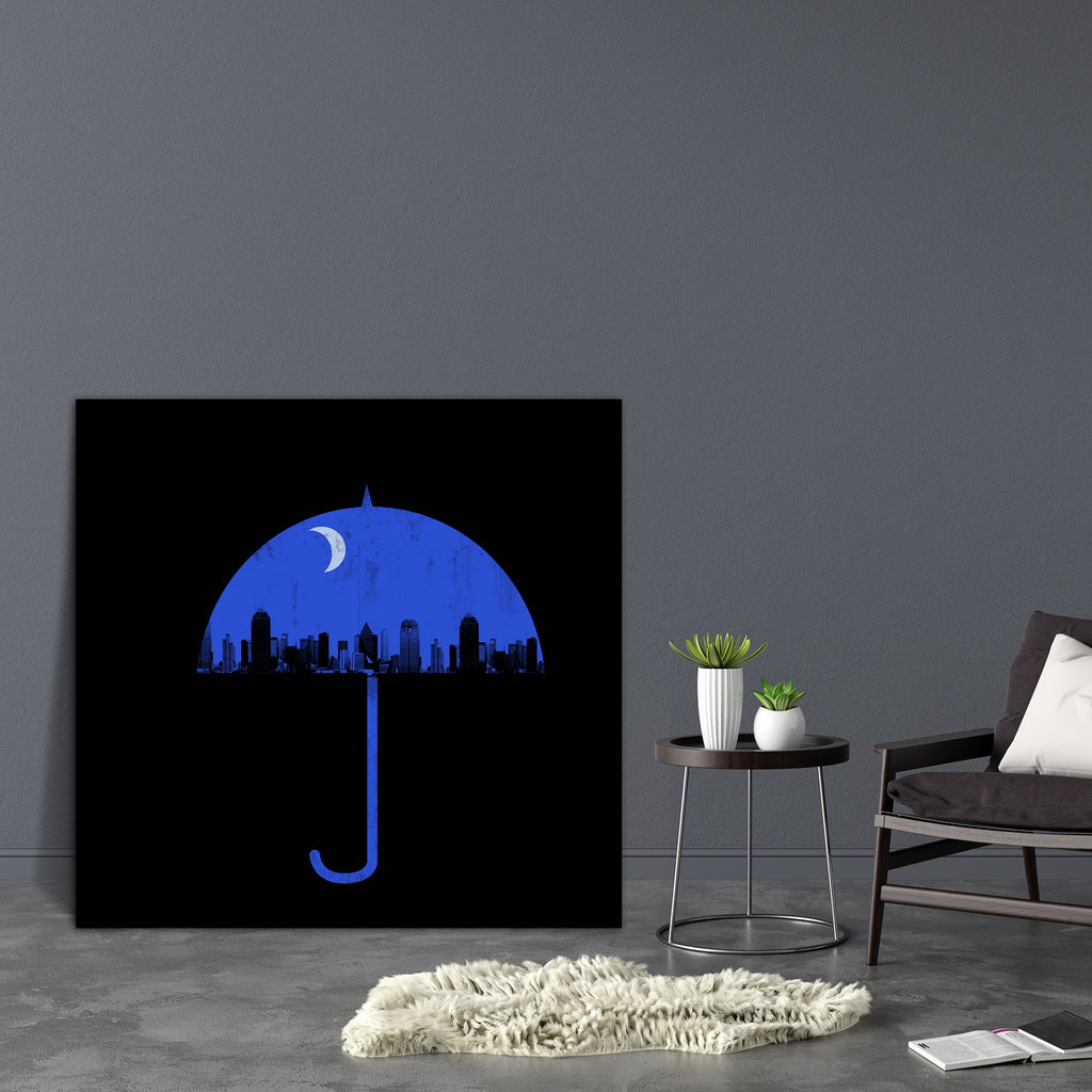 City Night Under The Umbrella Canvas Painting Synthetic Frame-Paintings MDF Framing-AFF_FR-IC 5001433 IC 5001433, Abstract Expressionism, Abstracts, Architecture, Art and Paintings, Astronomy, Calligraphy, Cities, City Views, Cosmology, Fantasy, Illustrations, Landmarks, Perspective, Places, Semi Abstract, Skylines, Space, Stars, Text, Urban, city, night, under, the, umbrella, canvas, painting, synthetic, frame, good, abstract, art, artwork, background, blue, building, cityscape, construction, contemporary,