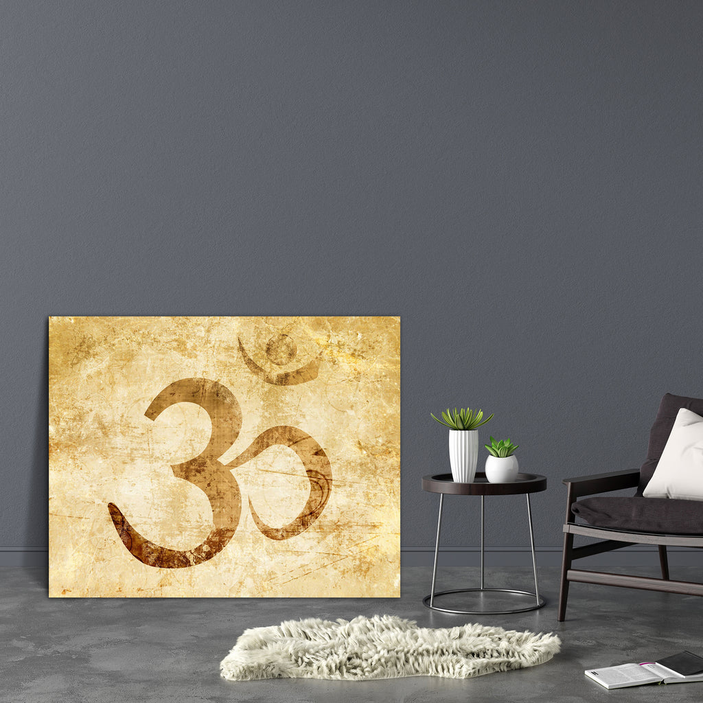 Om Symbol D4 Canvas Painting Synthetic Frame-Paintings MDF Framing-AFF_FR-IC 5001490 IC 5001490, Ancient, Asian, Buddhism, God Buddha, God Shiv, Health, Hinduism, Historical, Illustrations, Indian, Medieval, Religion, Religious, Signs, Signs and Symbols, Spiritual, Symbols, Vintage, om, symbol, d4, canvas, painting, synthetic, frame, mantra, asia, aum, background, buddha, buddhist, chakra, damaged, dao, design, east, eternal, force, god, goddess, grunge, grungy, guru, hindu, illustration, india, meditation,