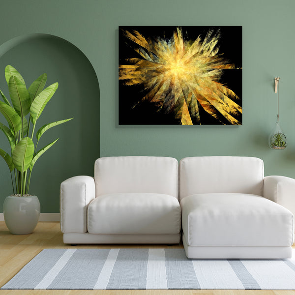 Abstract Golden Shatter Explosion Effect Canvas Painting Synthetic Frame-Paintings MDF Framing-AFF_FR-IC 5001492 IC 5001492, Abstract Expressionism, Abstracts, Art and Paintings, Black, Black and White, Digital, Digital Art, Fantasy, Graphic, Illustrations, Modern Art, Patterns, Semi Abstract, Signs, Signs and Symbols, abstract, golden, shatter, explosion, effect, canvas, painting, for, bedroom, living, room, engineered, wood, frame, art, backdrop, background, burst, chaos, colorful, colors, concept, creati