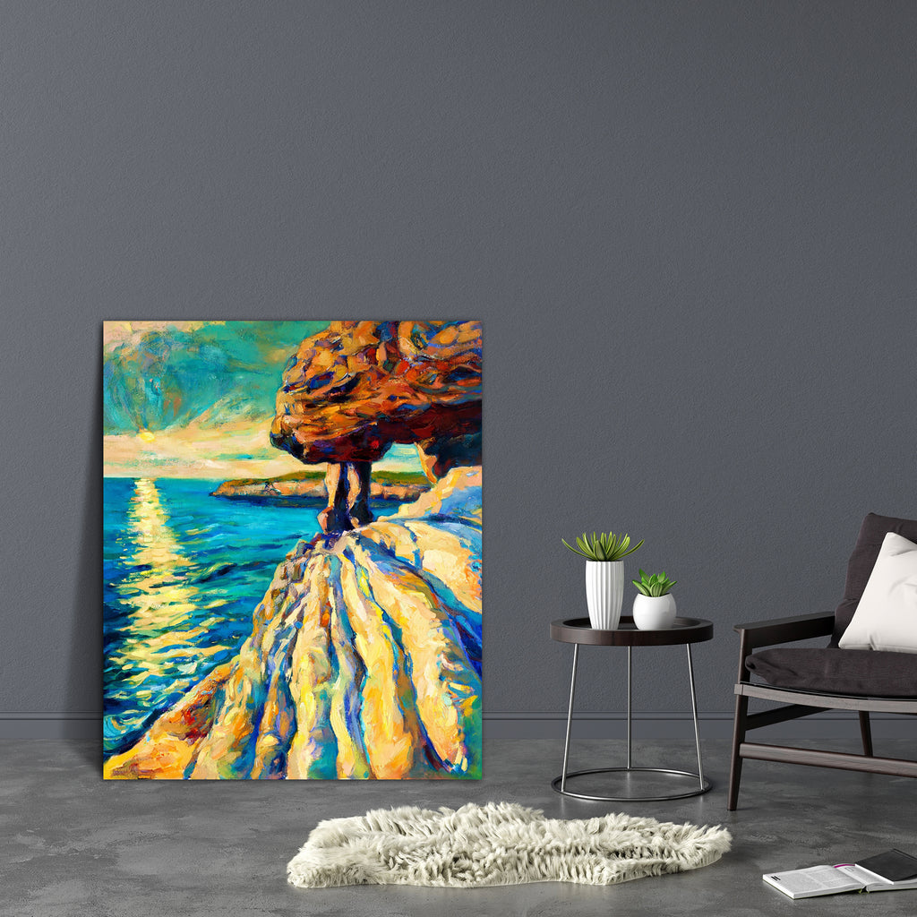 Artwork Of Ocean & Cliffs Canvas Painting Synthetic Frame-Paintings MDF Framing-AFF_FR-IC 5001506 IC 5001506, Abstract Expressionism, Abstracts, Ancient, Art and Paintings, Digital, Digital Art, Drawing, Graphic, Historical, Illustrations, Impressionism, Landscapes, Medieval, Modern Art, Nature, Paintings, Rural, Scenic, Semi Abstract, Signs, Signs and Symbols, Sketches, Sunsets, Vintage, Watercolour, artwork, of, ocean, cliffs, canvas, painting, synthetic, frame, oil, abstract, acrylic, art, artistic, back