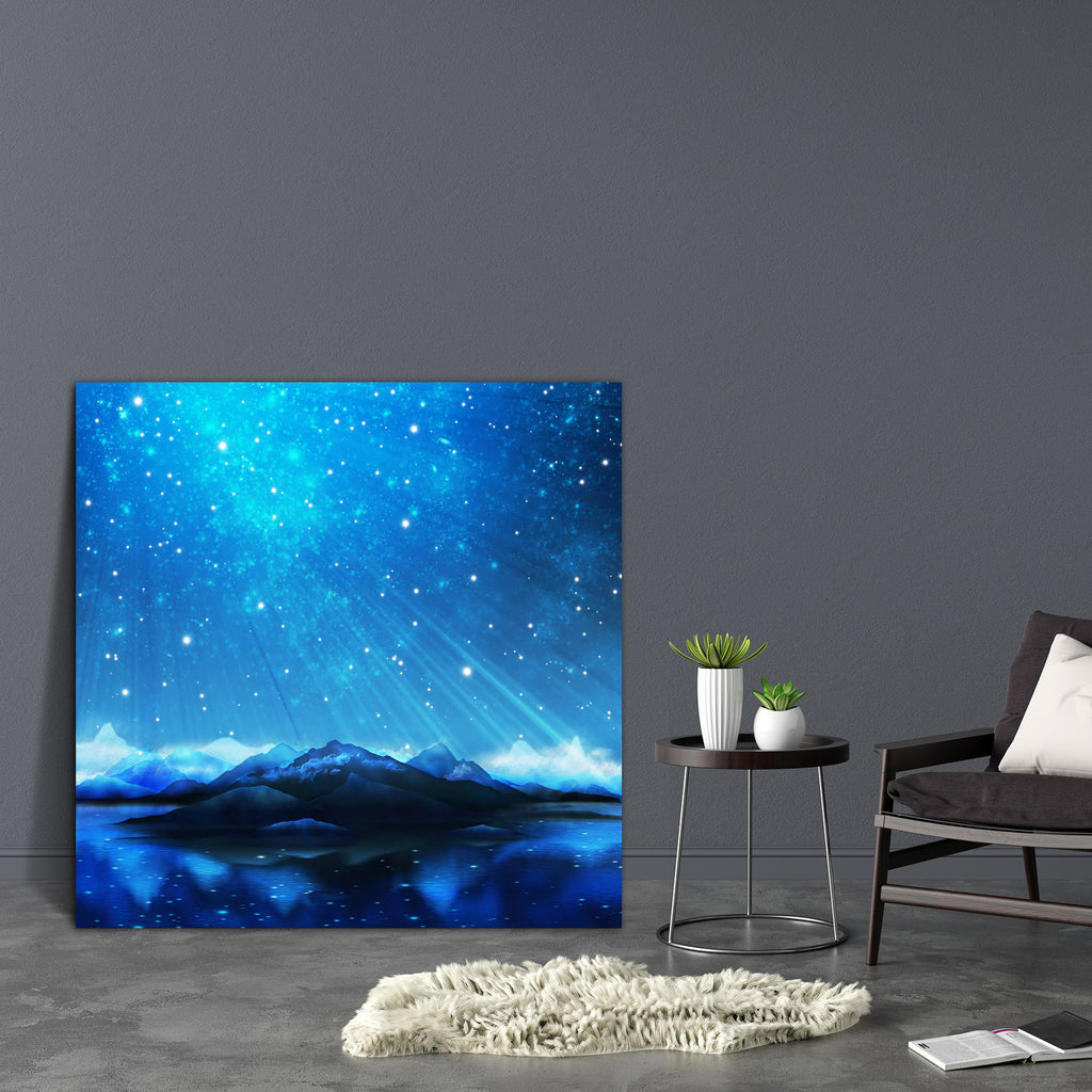 Northern Lights Aurora Borealis D4 Canvas Painting Synthetic Frame-Paintings MDF Framing-AFF_FR-IC 5001599 IC 5001599, Astronomy, Black, Black and White, Cosmology, Dance, Landscapes, Mountains, Music and Dance, Nature, Realism, Scenic, Space, Stars, Surrealism, northern, lights, aurora, borealis, d4, canvas, painting, synthetic, frame, alaska, above, adventure, aesthetic, atmosphere, beam, clear, clouds, dark, discharge, dream, fairytale, field, hills, illuminate, ionosphere, landscape, magnetic, mysteriou