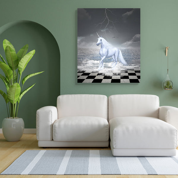 Horse Gallops Canvas Painting Synthetic Frame-Paintings MDF Framing-AFF_FR-IC 5001672 IC 5001672, Animals, Art and Paintings, Birds, Digital, Digital Art, Fantasy, God Ram, Graphic, Hinduism, Illustrations, Nature, Realism, Scenic, Surrealism, Wildlife, horse, gallops, canvas, painting, for, bedroom, living, room, engineered, wood, frame, unicorn, pegasus, fairy, chess, surreal, animal, art, artistic, chessboard, clouds, colt, drama, dramatic, dream, tale, foal, foam, free, freedom, gallop, horizon, illustr