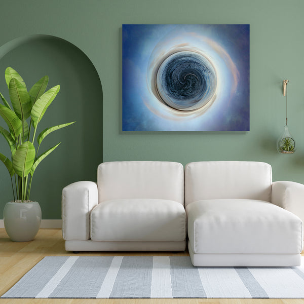 Little Planet Swirling Water Of The Sea Canvas Painting Synthetic Frame-Paintings MDF Framing-AFF_FR-IC 5001673 IC 5001673, Astronomy, Circle, Cosmology, Space, Surrealism, little, planet, swirling, water, of, the, sea, canvas, painting, for, bedroom, living, room, engineered, wood, frame, blue, clouds, ocean, surreal, swirl, twirl, artzfolio, wall decor for living room, wall frames for living room, frames for living room, wall art, canvas painting, wall frame, scenery, panting, paintings for living room, f