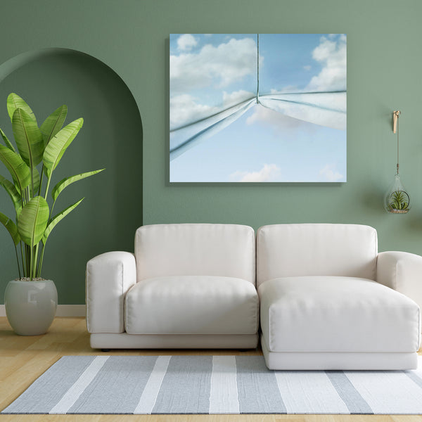 Surreal Artwork D4 Canvas Painting Synthetic Frame-Paintings MDF Framing-AFF_FR-IC 5001915 IC 5001915, Abstract Expressionism, Abstracts, Art and Paintings, Conceptual, Decorative, Fantasy, Realism, Semi Abstract, Surrealism, Metallic, surreal, artwork, d4, canvas, painting, for, bedroom, living, room, engineered, wood, frame, abstract, art, artistic, beautiful, blue, cloud, colorful, concept, creativity, curtain, decoration, detail, fabric, fold, hook, horizontal, idea, illustrative, inventive, light, meta