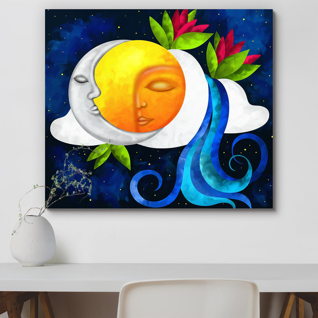 Sun selling and moon painting