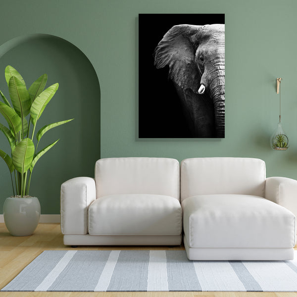 Elephant D3 Canvas Painting Synthetic Frame-Paintings MDF Framing-AFF_FR-IC 5002034 IC 5002034, African, Animals, Black, Black and White, Individuals, Nature, Portraits, Scenic, Wildlife, elephant, d3, canvas, painting, for, bedroom, living, room, engineered, wood, frame, aged, animal, big, brown, close, closeup, danger, detail, ear, endangered, eye, face, feed, female, head, hide, jungle, large, look, old, one, portrait, powerful, profile, skin, skinned, slow, species, strong, texture, thick, threatened, t