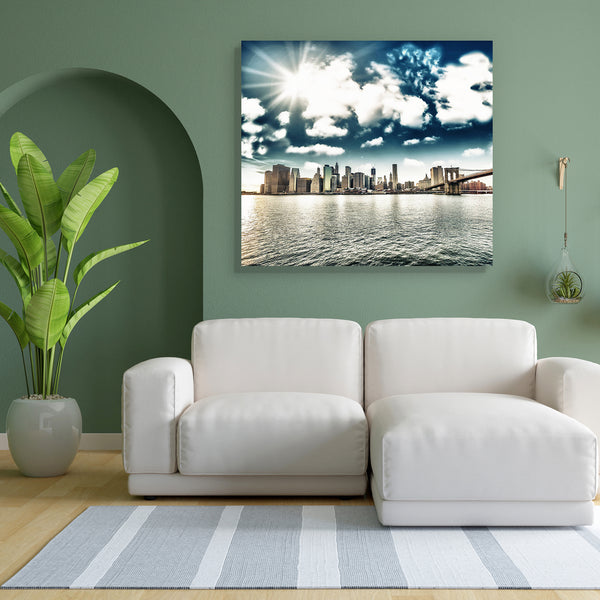 Brooklyn Bridge & Manhattan Skyline, New York, USA Canvas Painting Synthetic Frame-Paintings MDF Framing-AFF_FR-IC 5002046 IC 5002046, American, Architecture, Automobiles, Business, Cities, City Views, God Ram, Hinduism, Landmarks, Landscapes, Modern Art, Panorama, Places, Scenic, Skylines, Sunsets, Transportation, Travel, Urban, Vehicles, brooklyn, bridge, manhattan, skyline, new, york, usa, canvas, painting, for, bedroom, living, room, engineered, wood, frame, city, america, apartment, building, cityscape