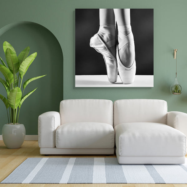 Ballerina's Pointes Canvas Painting Synthetic Frame-Paintings MDF Framing-AFF_FR-IC 5002103 IC 5002103, Art and Paintings, Black, Black and White, Dance, Health, Modern Art, Music and Dance, Sports, White, ballerina's, pointes, canvas, painting, for, bedroom, living, room, engineered, wood, frame, ballet, shoes, ballerina, dancer, pointe, shoe, feet, action, active, art, artistic, background, balance, ballerinas, blur, classic, classical, dancing, elegance, elegant, energy, fabric, female, fit, fitness, fla