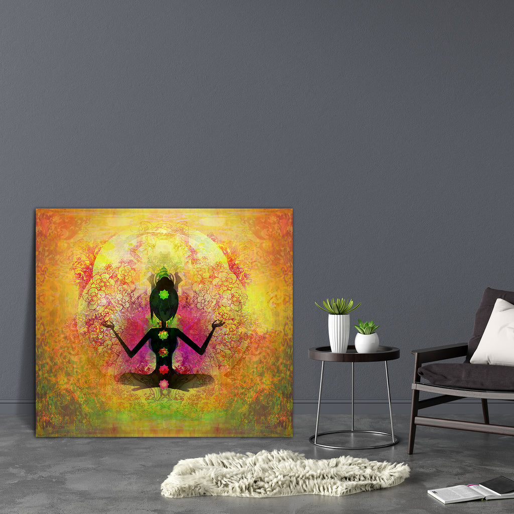 Yoga Lotus Pose D3 Canvas Painting Synthetic Frame-Paintings MDF Framing-AFF_FR-IC 5002128 IC 5002128, Buddhism, Digital, Digital Art, God Buddha, Graphic, Health, Illustrations, Indian, Nature, People, Religion, Religious, Scenic, Spiritual, Sports, Sunsets, yoga, lotus, pose, d3, canvas, painting, synthetic, frame, healing, aura, chakra, silhouette, beauty, body, breath, buddha, ease, energy, exercise, female, fit, girl, grass, gym, hand, illustration, india, mat, meditation, mystic, peace, quiet, raster,