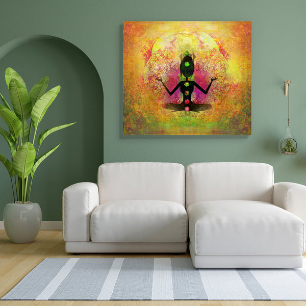 Yoga Lotus Pose D3 Canvas Painting Synthetic Frame-Paintings MDF Framing-AFF_FR-IC 5002128 IC 5002128, Buddhism, Digital, Digital Art, God Buddha, Graphic, Health, Illustrations, Indian, Nature, People, Religion, Religious, Scenic, Spiritual, Sports, Sunsets, yoga, lotus, pose, d3, canvas, painting, for, bedroom, living, room, engineered, wood, frame, healing, aura, chakra, silhouette, beauty, body, breath, buddha, ease, energy, exercise, female, fit, girl, grass, gym, hand, illustration, india, mat, medita