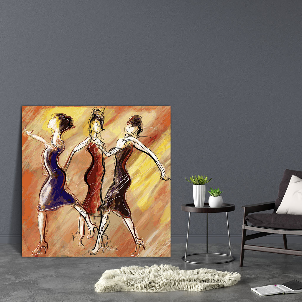 Dancing Women Canvas Painting Synthetic Frame-Paintings MDF Framing-AFF_FR-IC 5002130 IC 5002130, Art and Paintings, Dance, Digital, Digital Art, Drawing, Entertainment, Graphic, Illustrations, Modern Art, Music, Music and Dance, Music and Musical Instruments, Musical Instruments, Signs, Signs and Symbols, dancing, women, canvas, painting, synthetic, frame, jazz, modern, art, artistic, color, dancer, design, discotheque, event, girl, illustration, musical, party, perform, performance, poster, silhouette, wo