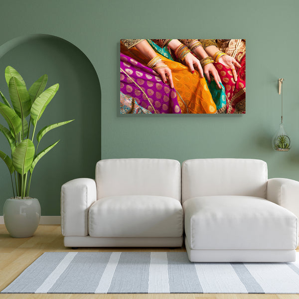 Bollywood Dancers Canvas Painting Synthetic Frame-Paintings MDF Framing-AFF_FR-IC 5002186 IC 5002186, Allah, Arabic, Asian, Cinema, Culture, Dance, Ethnic, Fashion, Hinduism, Indian, Islam, Movies, Music and Dance, Patterns, Television, Traditional, Tribal, TV Series, Wooden, World Culture, bollywood, dancers, canvas, painting, for, bedroom, living, room, engineered, wood, frame, india, belly, sari, arab, arabian, arm, band, beautiful, bellydance, blue, bracelet, chain, closeup, clothes, clothing, color, de