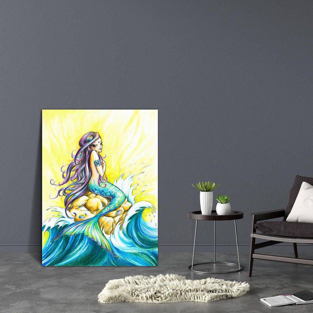 Beautiful Mermaid Canvas Painting Synthetic Frame-Paintings MDF Framing-AFF_FR-IC 5002326 IC 5002326, Art and Paintings, Boats, Drawing, Fantasy, Illustrations, Individuals, Mermaid, Nature, Nautical, Portraits, Scenic, Signs, Signs and Symbols, beautiful, canvas, painting, synthetic, frame, alone, art, blue, boat, brown, brunette, cliff, clip, consider, dark, design, drawn, fairytale, female, feminine, fish, girl, hair, illustration, image, imagination, liquid, long, looks, mythological, mythology, ocean, 