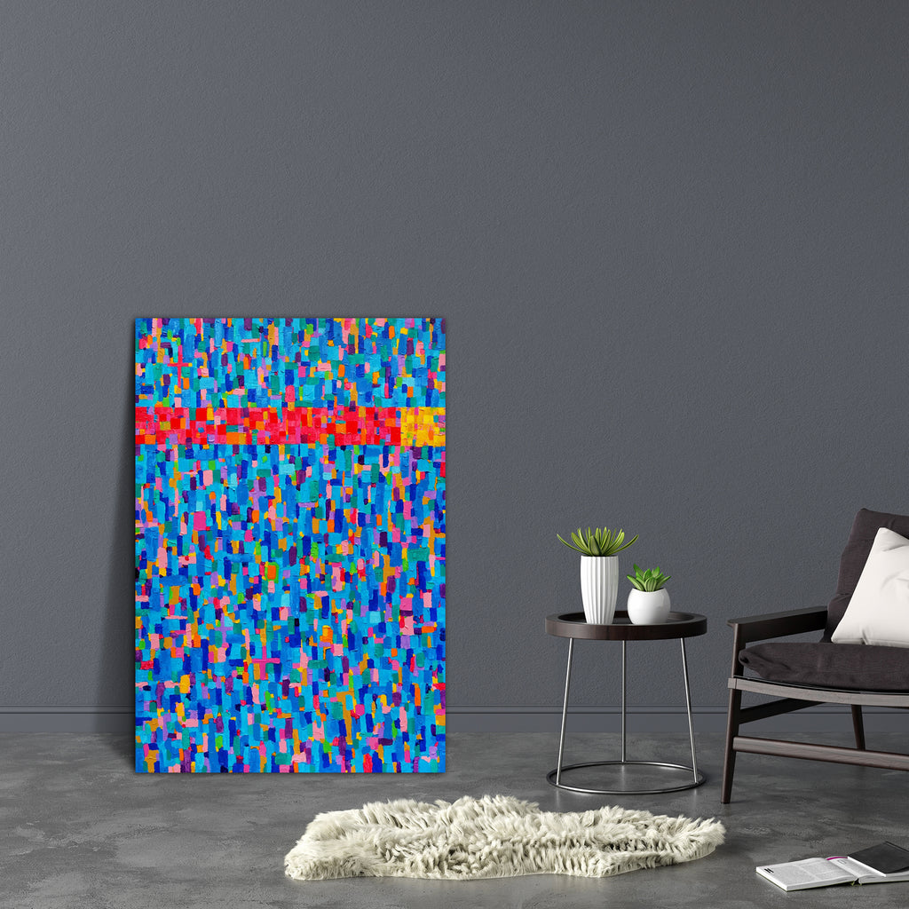 Abstract Artwork D92 Canvas Painting Synthetic Frame-Paintings MDF Framing-AFF_FR-IC 5002467 IC 5002467, Abstract Expressionism, Abstracts, Art and Paintings, Brush Stroke, Decorative, Paintings, Patterns, Retro, Semi Abstract, Signs, Signs and Symbols, abstract, artwork, d92, canvas, painting, synthetic, frame, acrylic, art, beautyful, blue, brush, stroke, cloth, colour, colourful, composition, contemporary, contrasts, creative, design, detail, different, effect, element, expression, green, image, line, mi