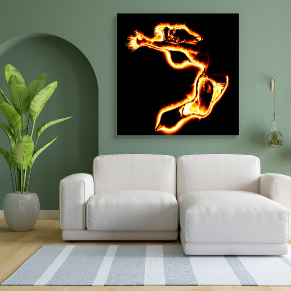 Fire Dancing Canvas Painting Synthetic Frame-Paintings MDF Framing-AFF_FR-IC 5002486 IC 5002486, 3D, Abstract Expressionism, Abstracts, Adult, Art and Paintings, Black, Black and White, Fashion, Modern Art, Music, Music and Dance, Music and Musical Instruments, Semi Abstract, Sports, fire, dancing, canvas, painting, for, bedroom, living, room, engineered, wood, frame, abstract, action, adolescence, art, balance, burn, casual, clothing, dancer, disco, fiery, flame, glowing, heat, hot, jumping, long, man, mod