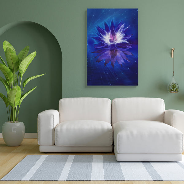 Lotus Flower Canvas Painting Synthetic Frame-Paintings MDF Framing-AFF_FR-IC 5002535 IC 5002535, Abstract Expressionism, Abstracts, Art and Paintings, Botanical, Buddhism, Fantasy, Floral, Flowers, Geometric Abstraction, God Buddha, Health, Illustrations, Love, Nature, Religion, Religious, Romance, Scenic, Semi Abstract, Signs, Signs and Symbols, Spiritual, Symbols, lotus, flower, canvas, painting, for, bedroom, living, room, engineered, wood, frame, yoga, buddha, abstract, art, background, beautiful, beaut