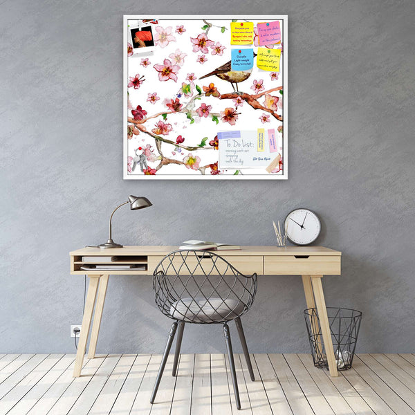 Flowers D2 Bulletin Board Notice Pin Board Soft Board | Framed-Bulletin Boards Framed-BLB_FR-IC 5002575 IC 5002575, Abstract Expressionism, Abstracts, Ancient, Art and Paintings, Birds, Botanical, Chinese, Decorative, Drawing, Floral, Flowers, Historical, Illustrations, Japanese, Medieval, Nature, Paintings, Patterns, Retro, Scenic, Seasons, Semi Abstract, Signs, Signs and Symbols, Vintage, Watercolour, d2, bulletin, board, notice, pin, vision, soft, combo, with, thumb, push, pins, sticky, notes, white, fra