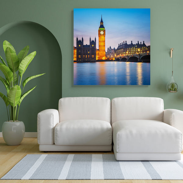 Big Ben & Houses Of Parliamentnlondon Uk Canvas Painting Synthetic Frame-Paintings MDF Framing-AFF_FR-IC 5002654 IC 5002654, Ancient, Architecture, Automobiles, Cities, City Views, Culture, Ethnic, Historical, Landmarks, Medieval, Places, Traditional, Transportation, Travel, Tribal, Urban, Vehicles, Vintage, World Culture, big, ben, houses, of, parliamentnlondon, uk, canvas, painting, for, bedroom, living, room, engineered, wood, frame, london, england, bridge, parliament, night, attraction, blue, britain, 