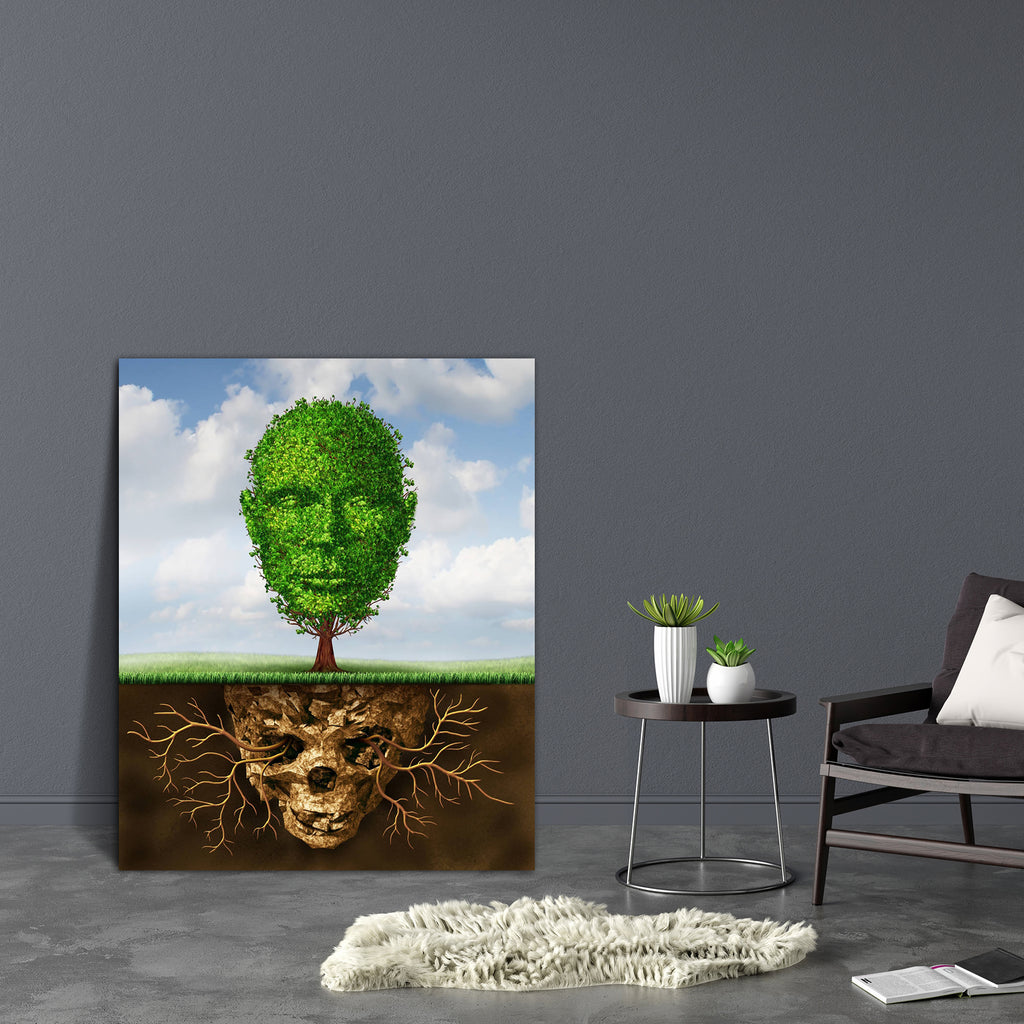 Rebirth & Renewal Lifestyle Concept Canvas Painting Synthetic Frame-Paintings MDF Framing-AFF_FR-IC 5002662 IC 5002662, Ancient, Health, Historical, Medieval, Signs and Symbols, Symbols, Vintage, rebirth, renewal, lifestyle, concept, canvas, painting, synthetic, frame, skull, psychology, psychiatry, soil, mental, personal, growth, rehabilitation, addict, addiction, anatomy, aspirations, beginning, birth, born, concepts, creation, crisis, death, demons, earth, fertile, freedom, growing, head, history, hope, 