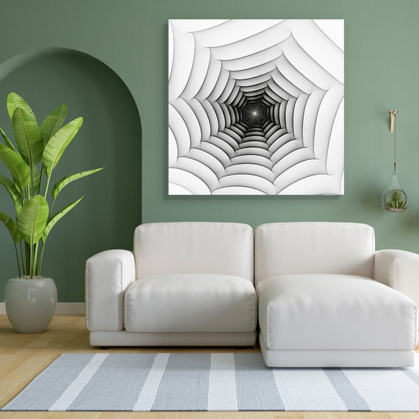 Abstract Fractal Spiral Art Canvas Painting Synthetic Frame-Paintings MDF Framing-AFF_FR-IC 5002672 IC 5002672, Abstract Expressionism, Abstracts, Art and Paintings, Black, Black and White, Decorative, Digital, Digital Art, Fantasy, Futurism, Graphic, Illustrations, Modern Art, Patterns, Science Fiction, Semi Abstract, Signs, Signs and Symbols, Space, Surrealism, White, abstract, fractal, spiral, art, canvas, painting, for, bedroom, living, room, engineered, wood, frame, artistic, artwork, backdrop, backgro