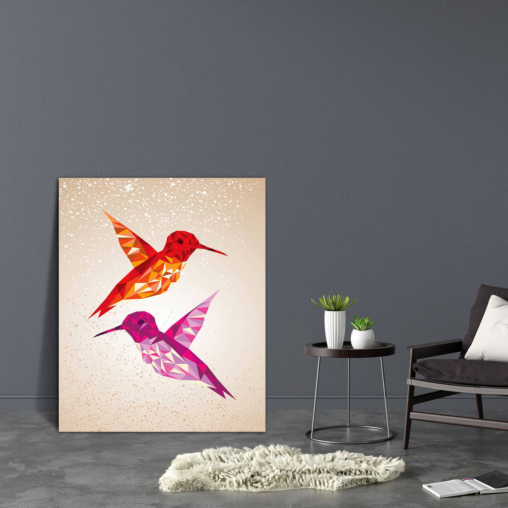 Abstract Humming Birds Canvas Painting Synthetic Frame-Paintings MDF Framing-AFF_FR-IC 5002681 IC 5002681, Abstract Expressionism, Abstracts, Art and Paintings, Birds, Black and White, Geometric, Geometric Abstraction, Illustrations, Modern Art, Patterns, Semi Abstract, Signs, Signs and Symbols, Triangles, White, abstract, humming, canvas, painting, synthetic, frame, art, background, band, banner, bird, blue, card, color, colorful, composition, concept, cover, creative, creativity, cute, decoration, design,