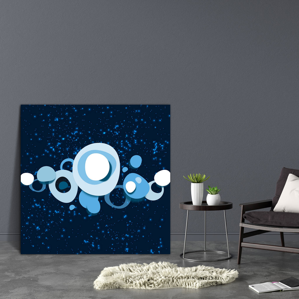 Blue Bubbles In The Space Canvas Painting Synthetic Frame-Paintings MDF Framing-AFF_FR-IC 5002682 IC 5002682, Abstract Expressionism, Abstracts, Astronomy, Black, Black and White, Cosmology, Fantasy, Illustrations, Landscapes, Maps, Mountains, Scenic, Science Fiction, Semi Abstract, Signs, Signs and Symbols, Space, Stars, White, blue, bubbles, in, the, canvas, painting, synthetic, frame, abstract, alien, background, bright, bubble, cloud, clouds, concept, cosmos, dark, design, earth, exploration, field, gal