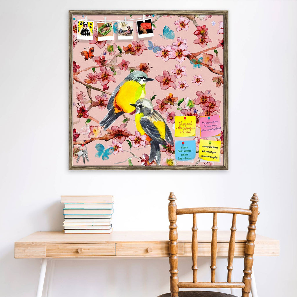 Birds & Flowers D1 Bulletin Board Notice Pin Board Soft Board | Framed-Bulletin Boards Framed-BLB_FR-IC 5002759 IC 5002759, Abstract Expressionism, Abstracts, Ancient, Animals, Art and Paintings, Birds, Botanical, Chinese, Decorative, Digital, Digital Art, Drawing, Floral, Flowers, Graphic, Historical, Illustrations, Medieval, Nature, Paintings, Patterns, Scenic, Semi Abstract, Signs, Signs and Symbols, Vintage, Watercolour, Wildlife, d1, bulletin, board, notice, pin, soft, framed, abstract, animal, art, ba